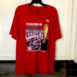 Alabama Crimson Tide T-shirt 2015 National Championship New Size XL